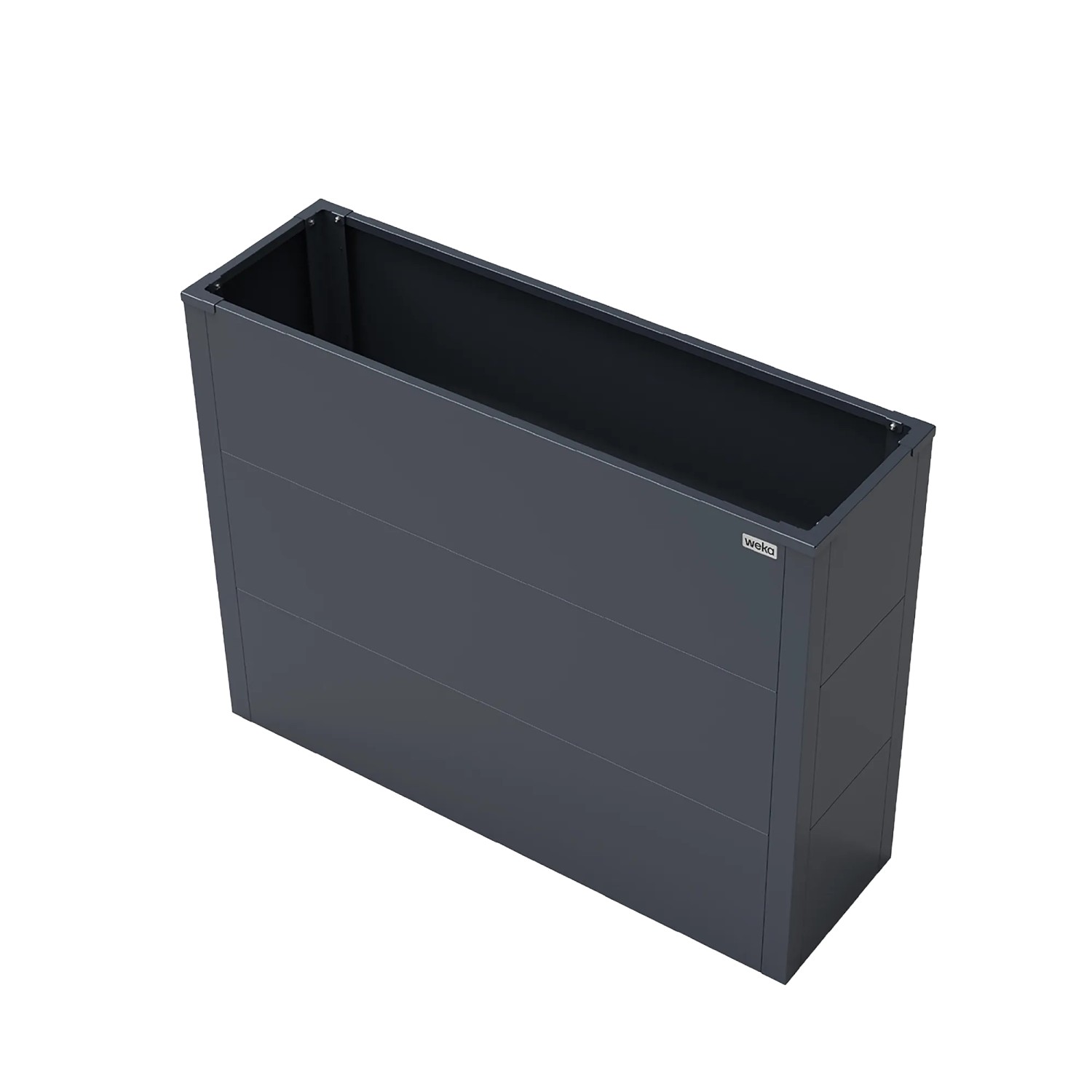 Weka Metall-Hochbeet Gary S 100 cm x 30 cm x 77 cm Anthrazit