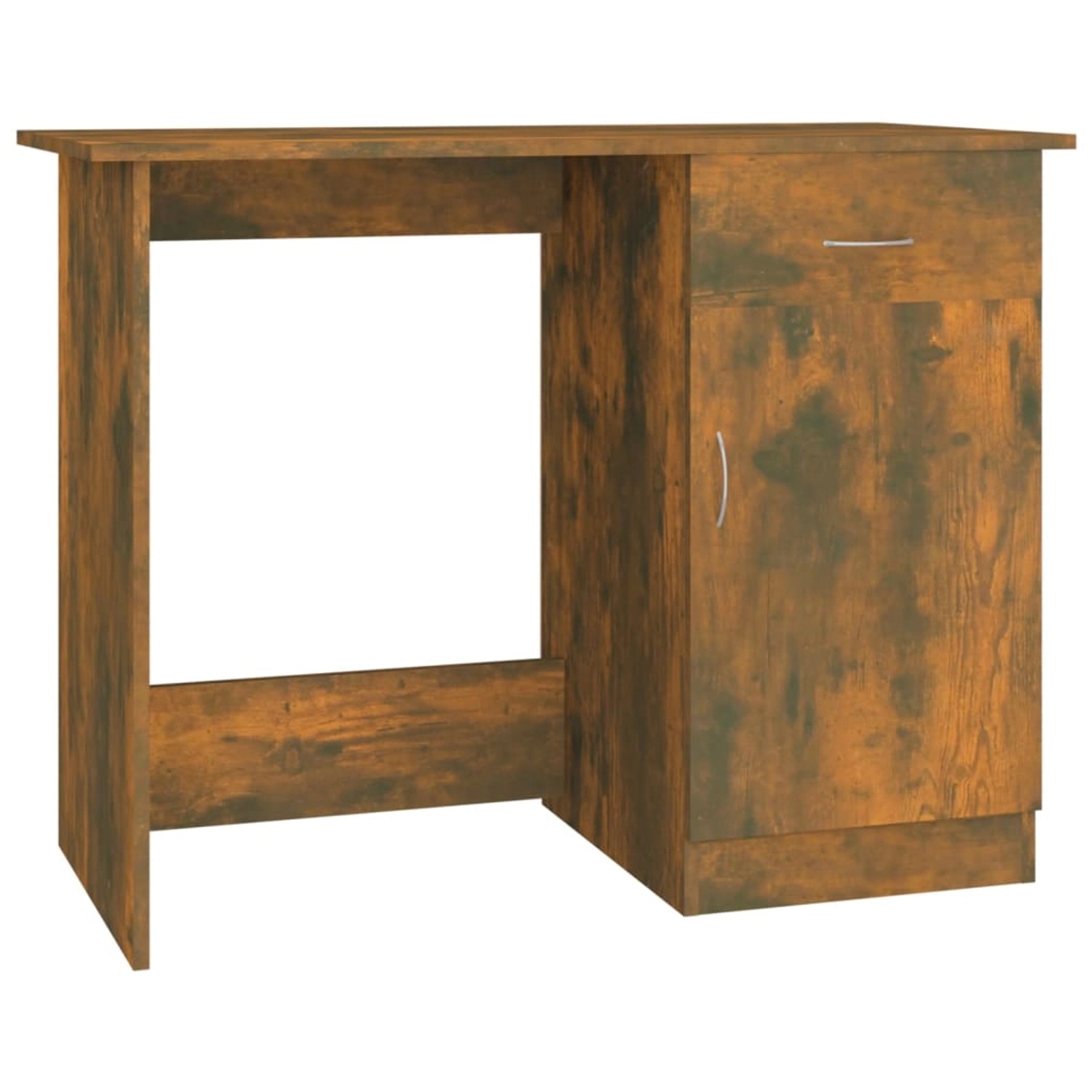 vidaXL Schreibtisch Räuchereiche 100x50x76 cm Holzwerkstoff 815420 günstig online kaufen