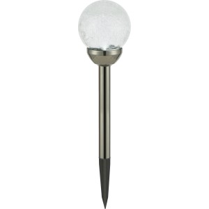 Solar-LED-Dekokugel Transparent Warmweiß Ø 10 cm  x 44 cm