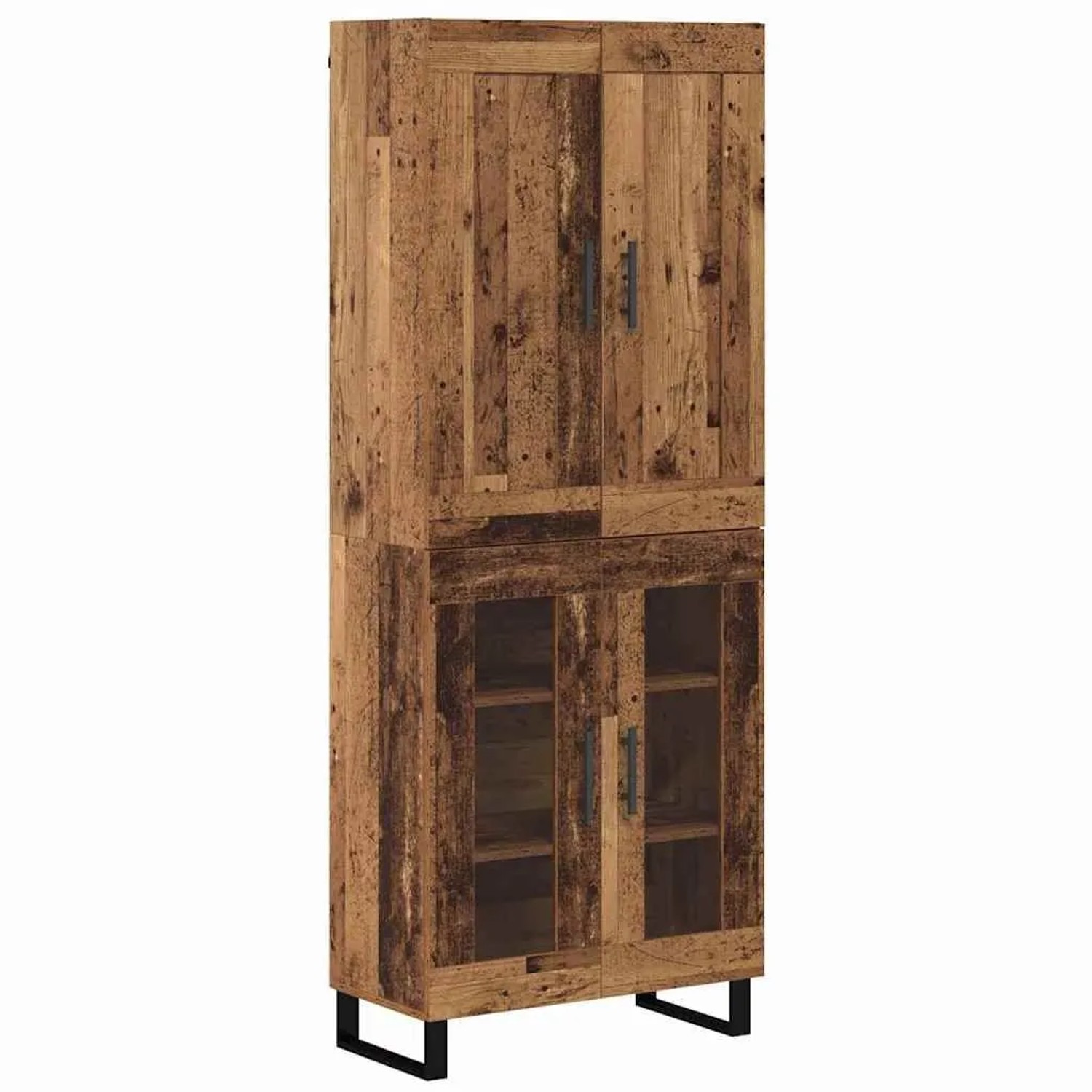 vidaXL Highboard Altholz 69,5 x 34 x 180 cm Holzwerkstoff 3403192 günstig online kaufen