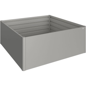 Biohort Metall Hochbeet 2x2 in Quarzgrau-Metallic, 201x201x77 cm.