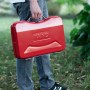 Roter Taino Mox Koffer-Grill Holzkohlegrill BBQ Campinggrill kompakt im Koffer