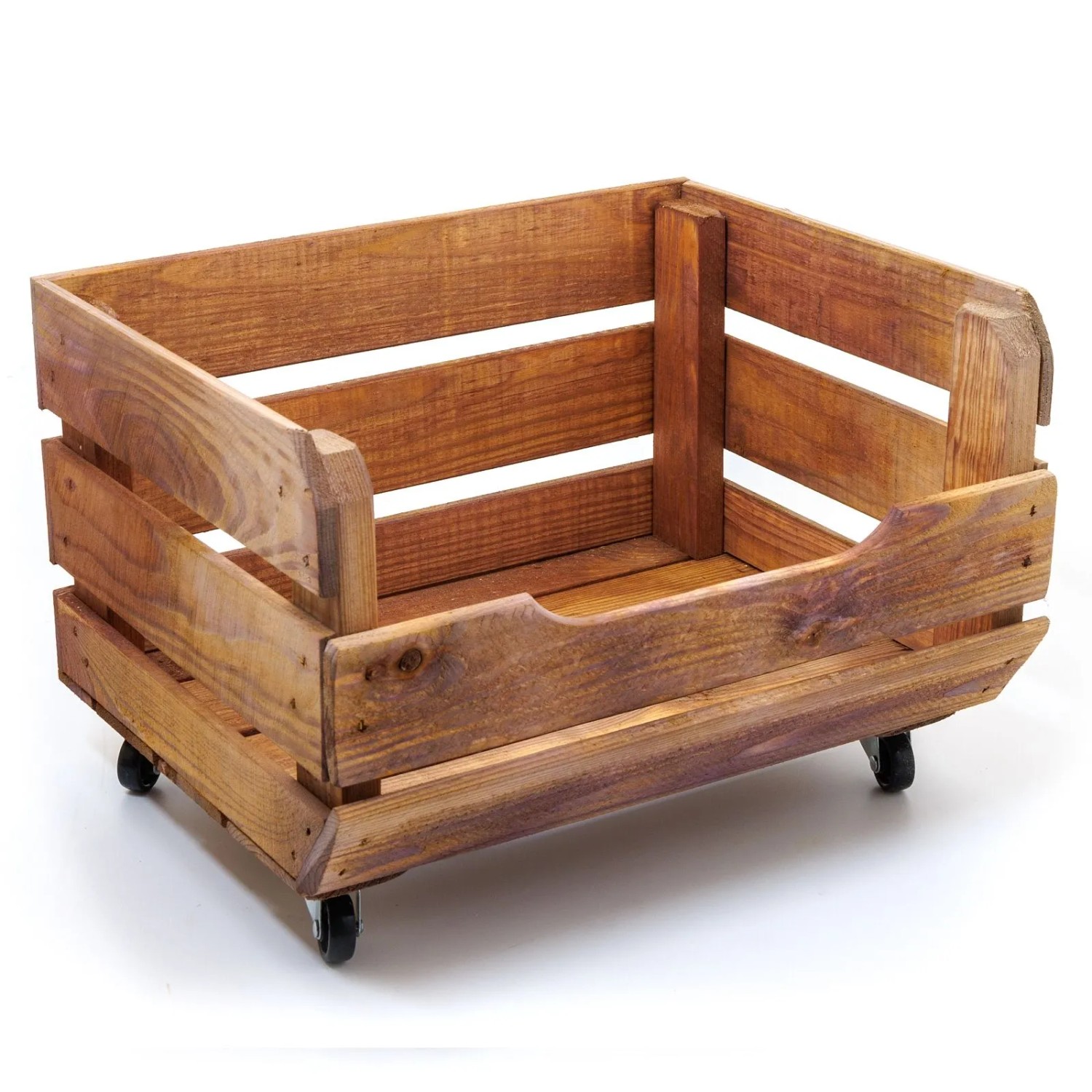 HolzFee Obst- und Gemüsekiste Holz Kartoffelkiste Holzkiste Stapelbar