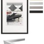 walther design Bilderrahmen Chair Aluminium Silber 18x24 cm, Deko für Wohnaccessoires.