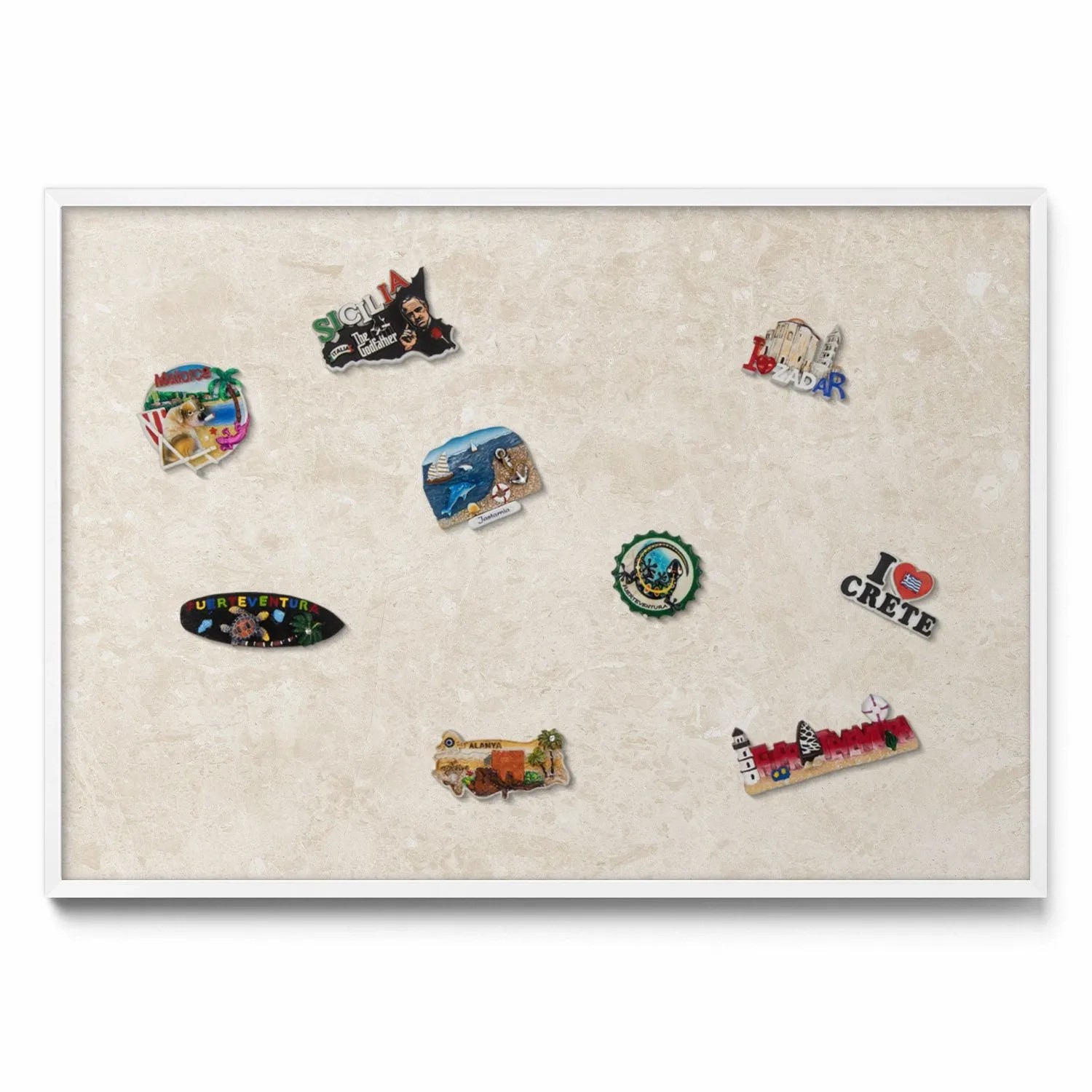 Tulup Magnettafel Gerahmte Magnettafel für Urlaubserinnerungen Eleganter He günstig online kaufen