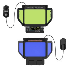 STAHLWERK Automatik Schweißhelm Split 3-in-1 mit Farbdisplay und 180° Sichtfeld.