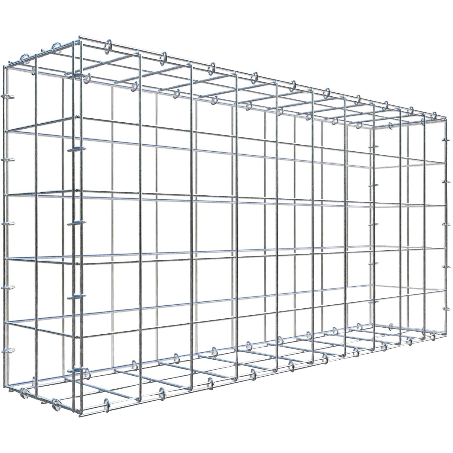 Gabiona C-Ring-Gabione 50 x 100 x 20 cm Maschenw 10 x 10 cm