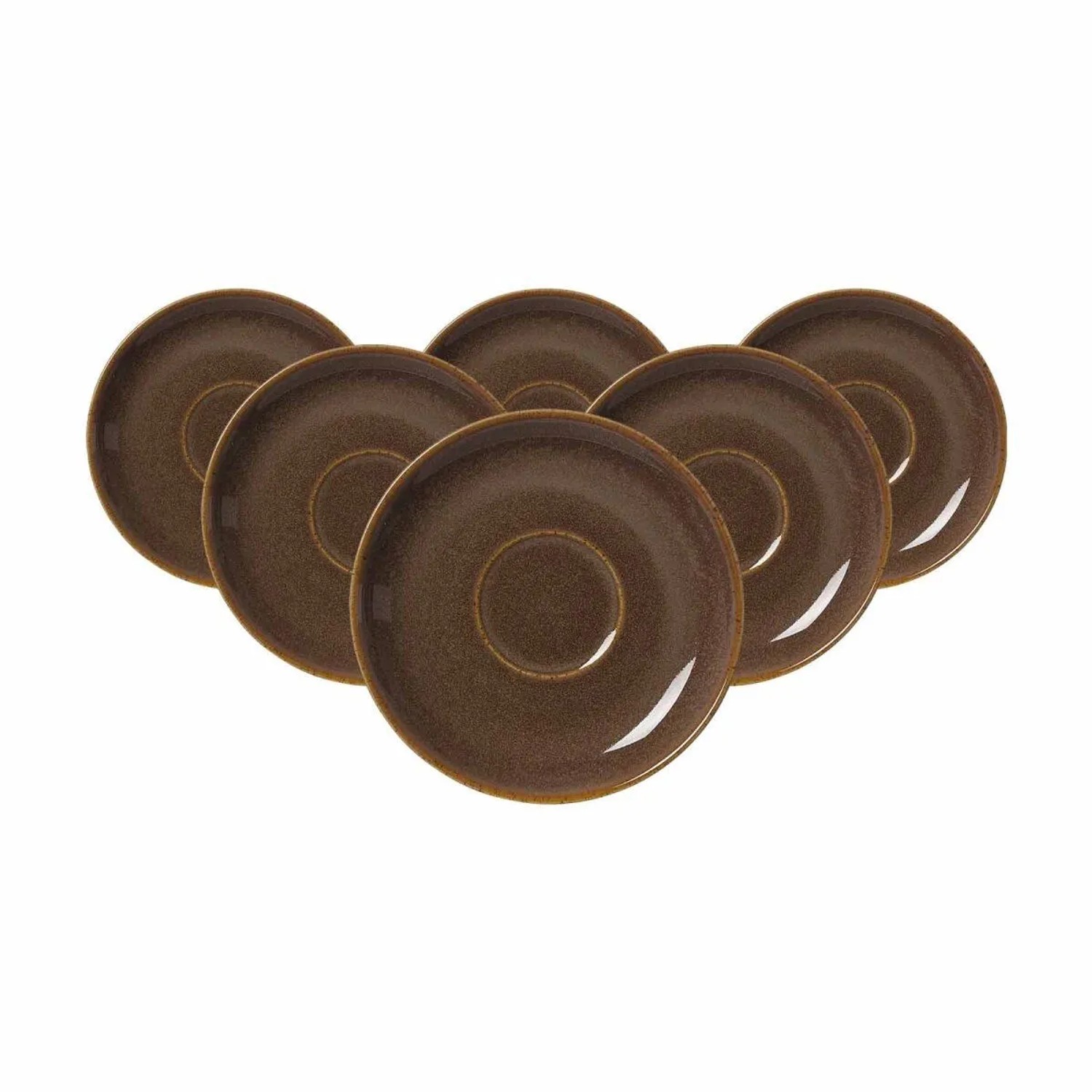 Ritzenhoff & Breker Sahara Espressountertasse 11,5 cm 6er Set Dunkelbraun