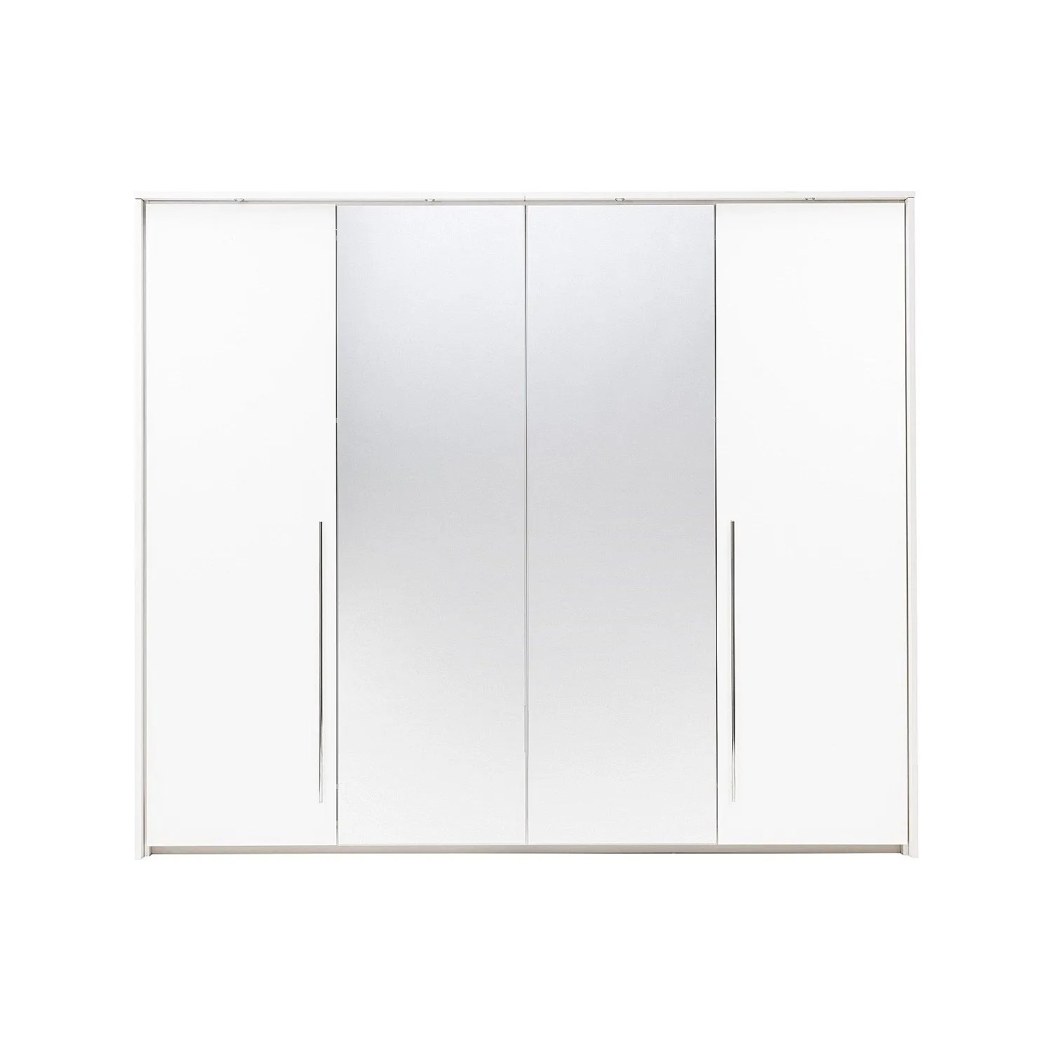 Vente-unique Kleiderschrank Ingina Weiß 255 cm