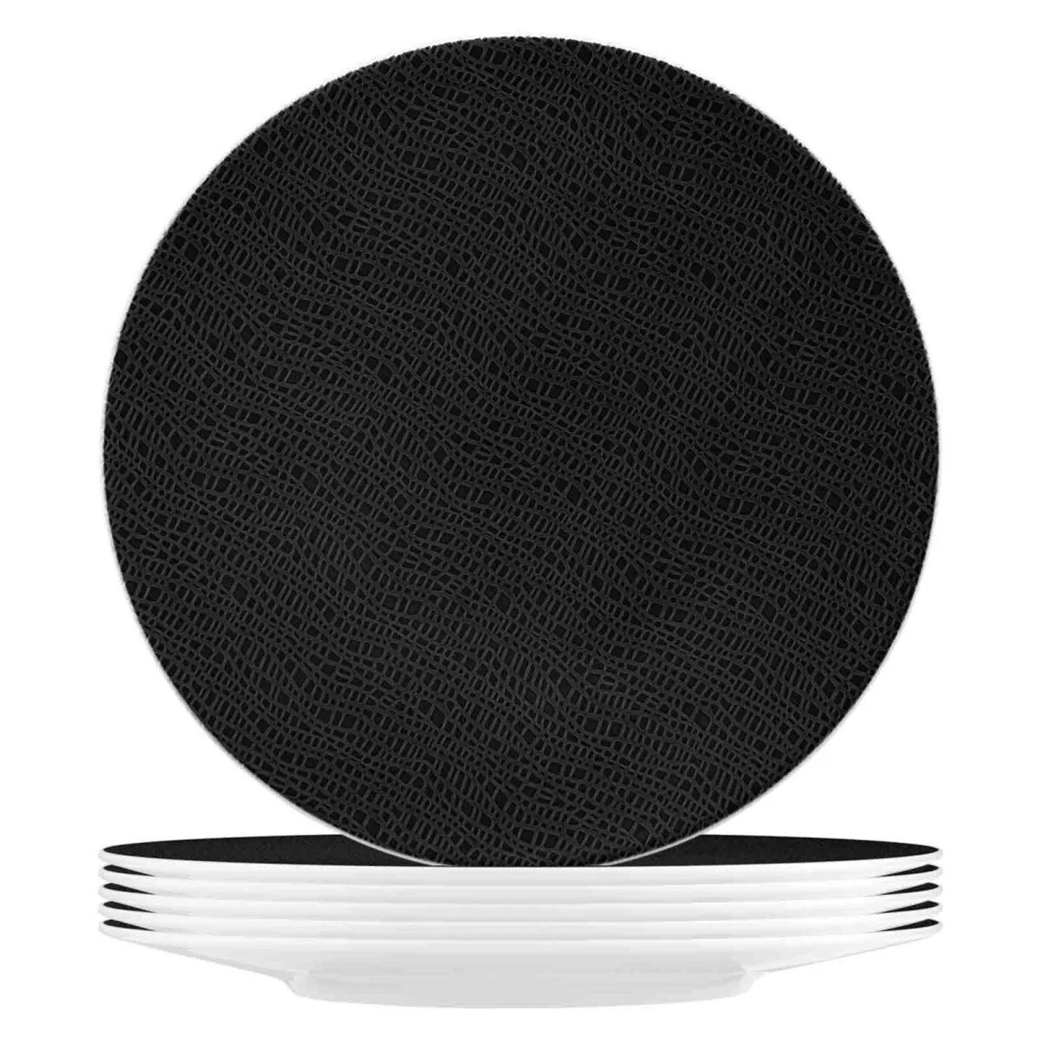 Seltmann Weiden Life Fashion Speiseteller 28,3 cm 6er Set Glamorous Black