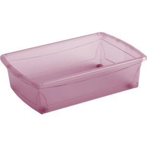 Aufbewahrungsbox Home XM Cassis mit 4 Rollen aus Kunststoff.