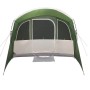 Grünes vidaXL Campingzelt aus Polyester mit gewölbtem Dach, großen Fenstern und Reißverschluss. Für Outdoor.