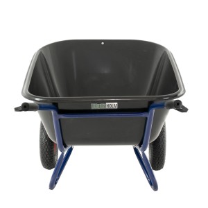 TRUTZHOLM 2 Rad Schubkarre XXL 290L 300kg Gartenschubkarre Luftrad Metallfelgen Schwarz