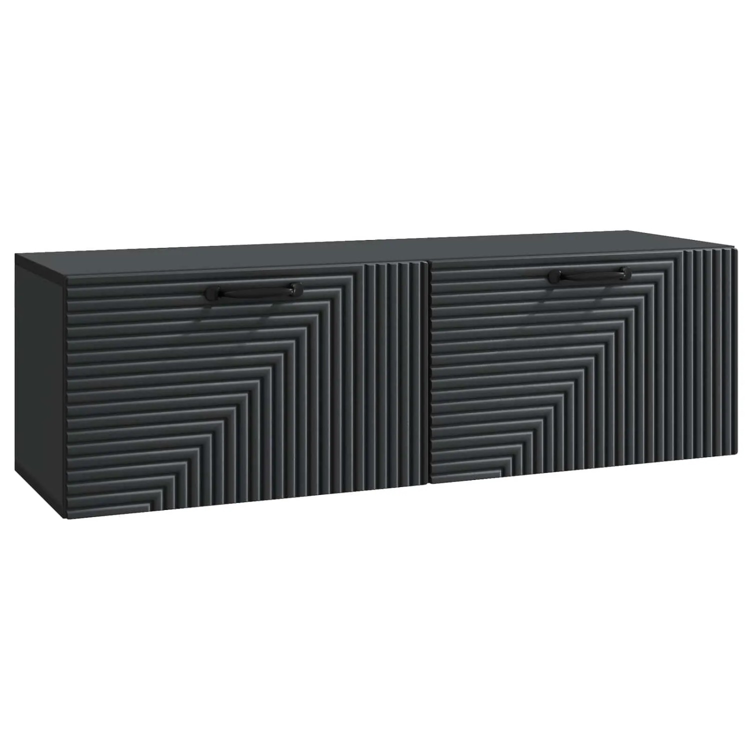 vidaXL Wandmontierter TV-Schrank Schwarz 98 x 31 x 30 cm Holzwerkstoff 898726
