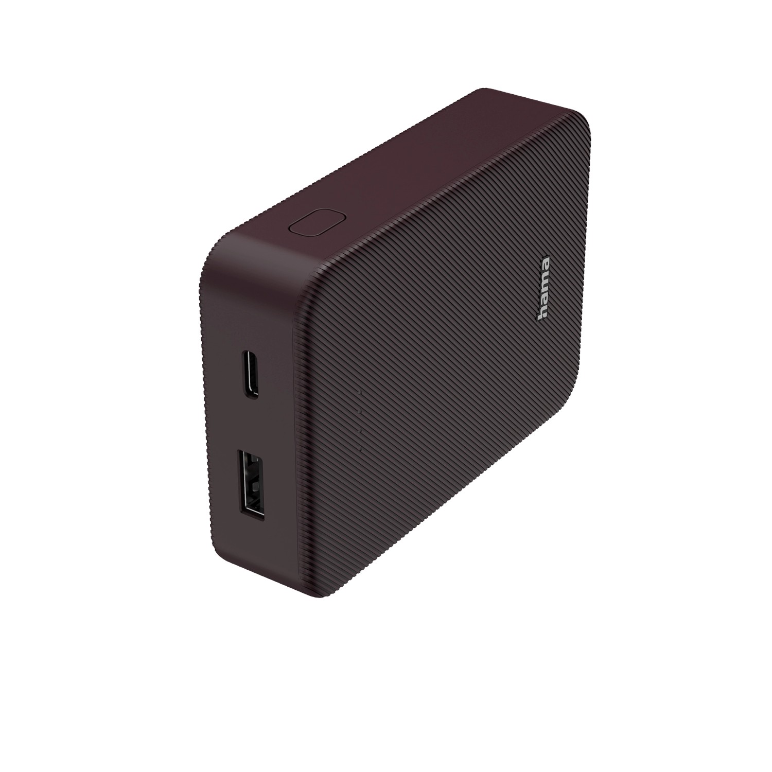 Hama Power Pack Colour 10 mit 2 Ausgängen USB-C/USB-A 10.000 mAh Pflaume