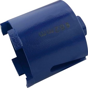 Blaue LUX Diamant-Bohrkrone Hart, Ø 82 mm, für harte Baustoffe.
