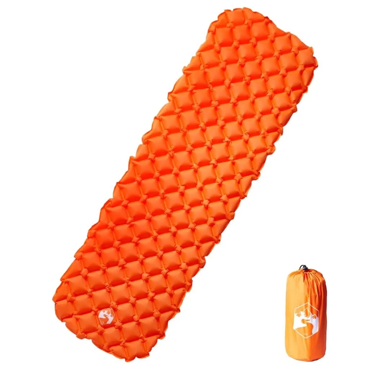 vidaXL Aufblasbare Isomatte Orange 190x58x6 cm 4007114