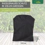 Schwarze, rechteckige Mehr Garten Schutzhülle für Gasgrill, 102x66x109 cm.