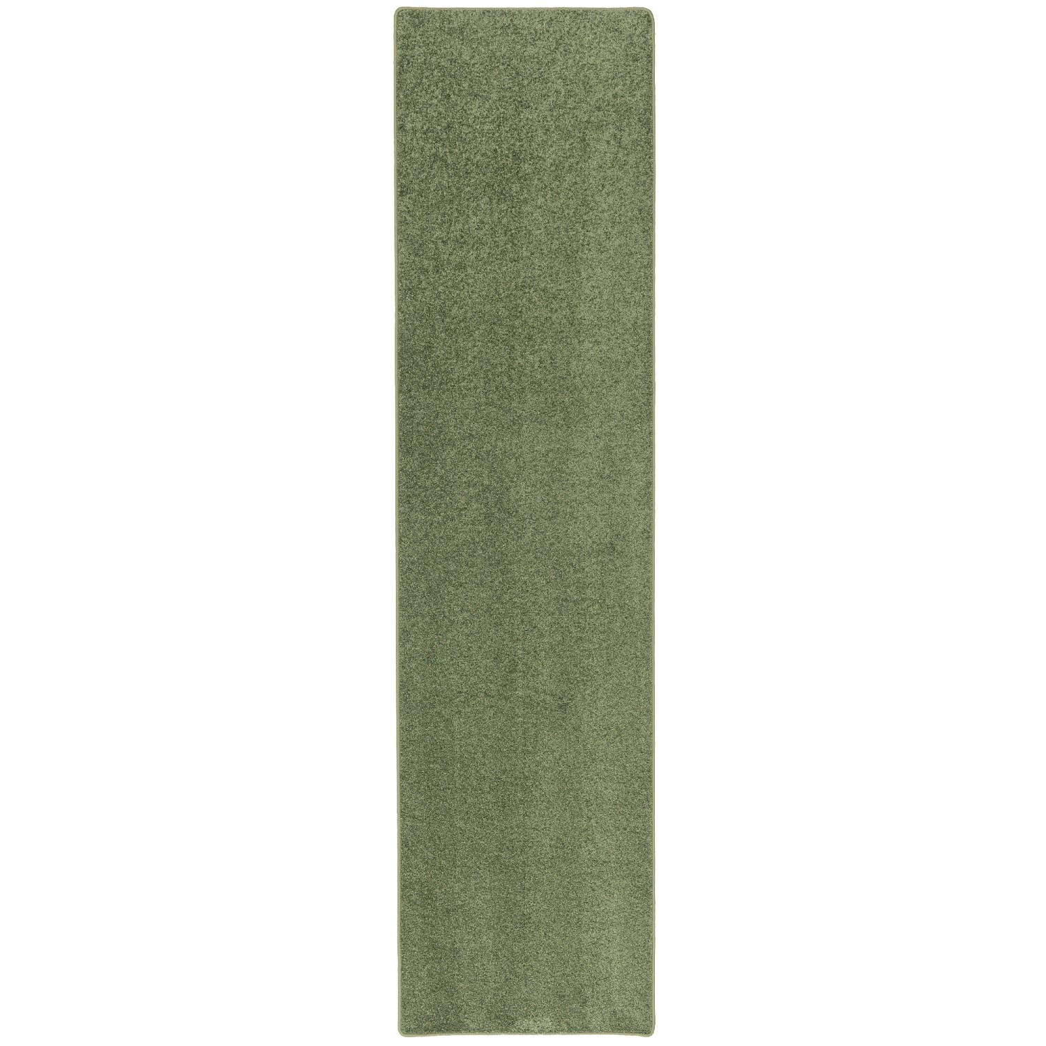 Snapstyle Hochflor Teppichläufer Cottage Grün, 80x320cm. Langflor Teppich für Fußbodenheizung.