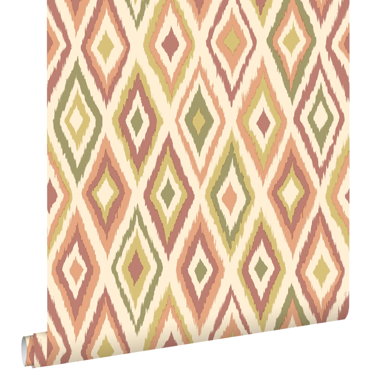 ESTAhome Tapete Karomuster Beige Lila und Grün 50 x 900 cm günstig online kaufen