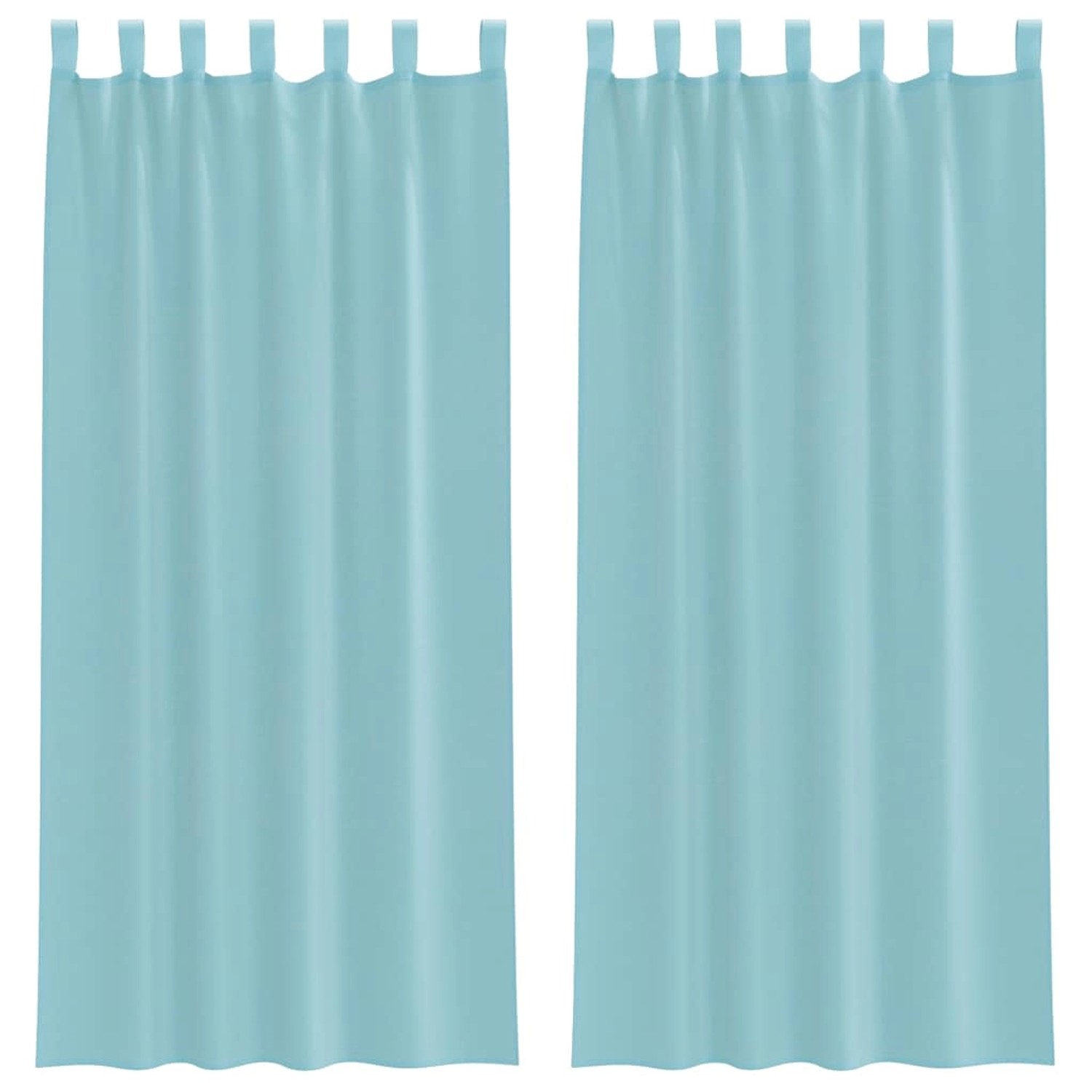 vidaXL Voile Vorhänge mit Stangentaschen 2 Stk Türkis 4102239 günstig online kaufen