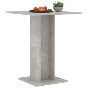 Betongrauer vidaXL Bistrotisch 60x60 cm aus Holzwerkstoff, ideal für kleine Räume.
