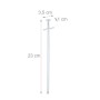 Relaxdays Felsbodenhering Rostfreier Stahl Silber Mit Quernagel 23 cm 30er Set_4