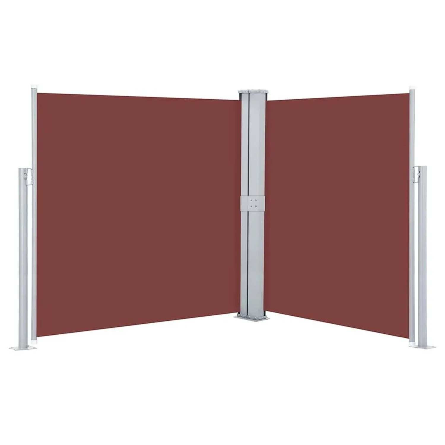 vidaXL Ausziehbare Seitenmarkise Braun 140 x 600 cm 48457