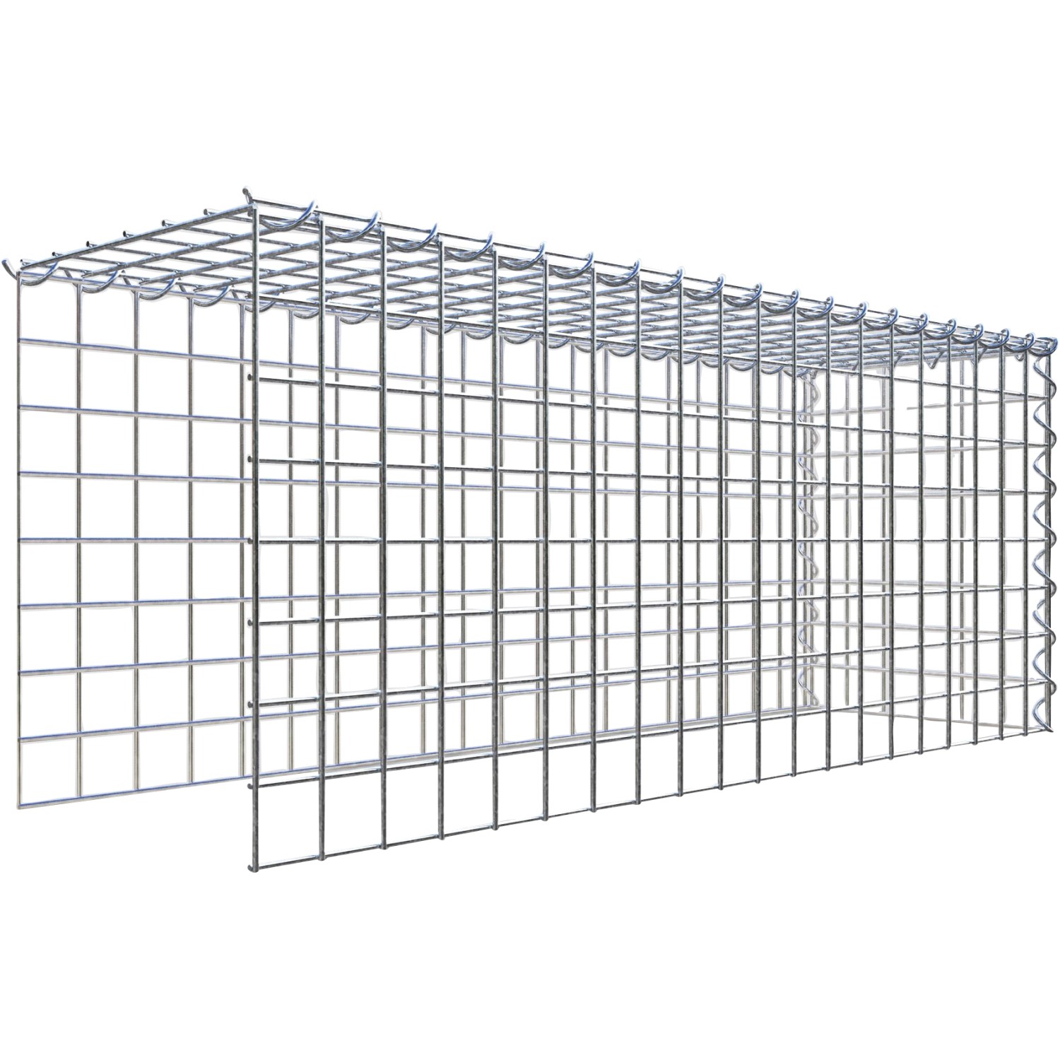 Thumbnail - Gabiona Gabione-Anbaukorb Typ 4 40 x 100 x 30 cm Maschenw 5 x 5 cm