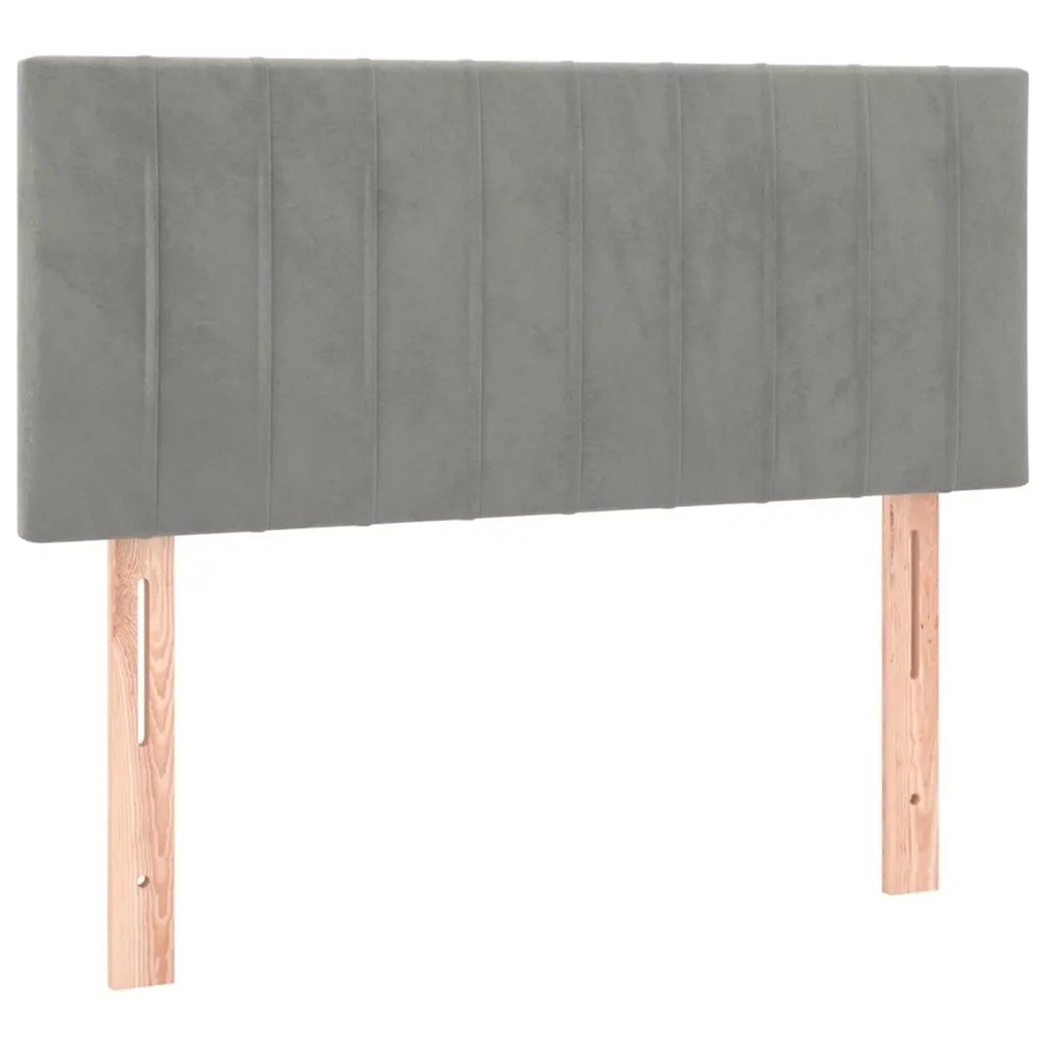 vidaXL Kopfteil Hellgrau 90x5x78/88 cm Samt 346222