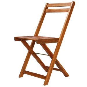 vidaXL Outdoor-Bistrostühle 2 Stk Massivholz Akazie 44012