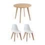 Vente-unique Essgruppe Louloune Naturfarben Hell 60 cm_2
