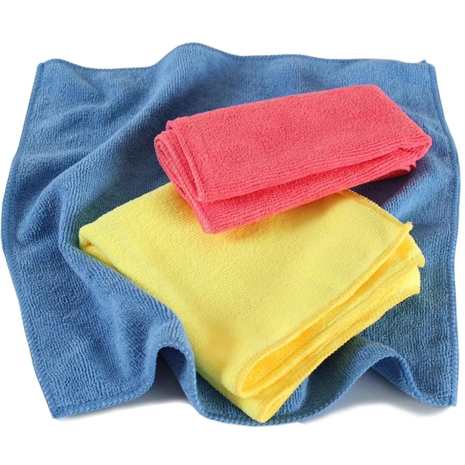 Tectake 6Er Set Mikrofasertücher  Für Gründliche und Streifenfreie Reinigung Superweich  Sehr Saugfähig und Fusselfrei  35 x 35 x 0 50 cm Bunt