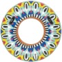 Bestway Schwimmring Flirty Fiesta, Ø 94 cm, bunt gemustert, mit Haltegriffen für Badespaß im Pool.