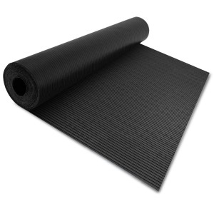 KARAT Gummiläufer Breit Gerippt Universal Gummimatte aus SBR Rutschfest 100 x 150 x 0,6 cm