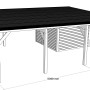 Holzbrüder Doppelcarport Ralf mit Geräteraum, dornengrün, 600x868cm. Stabiler Unterstand für zwei Fahrzeuge.