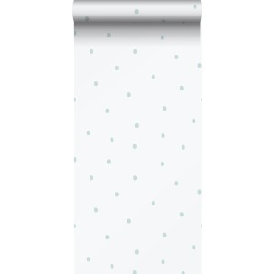 Sanders & Sanders Tapete Punkte Hellblau und Weiß 53 cm x 10.05 m Sanders & Sanders Tapete Punkte Hellblau Und Weiß 53 Cm X 1005 Cm 640648