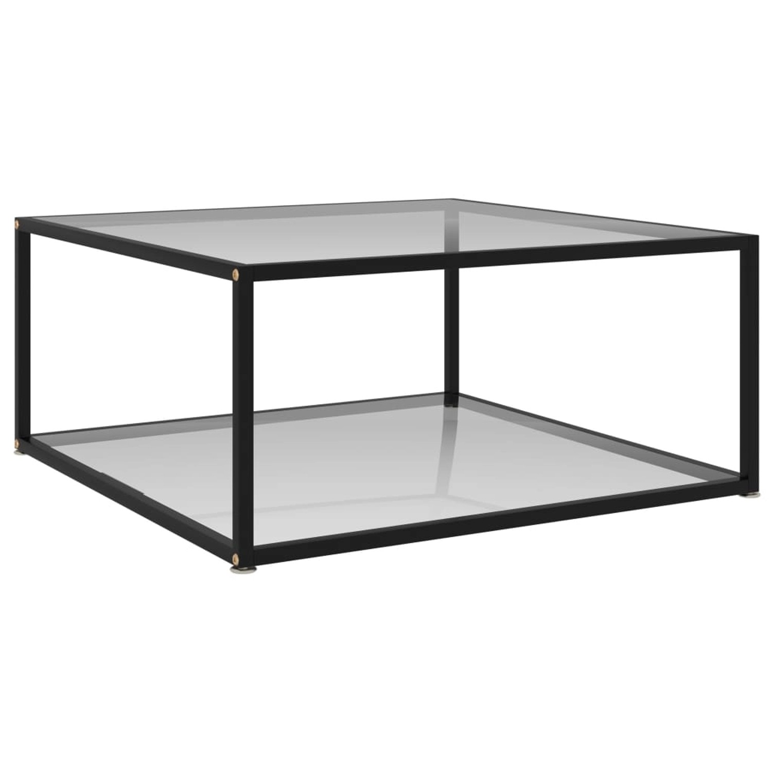 vidaXL Couchtisch Transparent 80x80x35 cm Hartglas 322892 günstig online kaufen