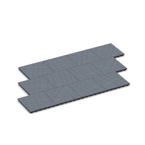 WARCO Fallschutzplatten Graphitgrau, 50x50 cm, für Kindersicherheit im Garten & Spielplatz.