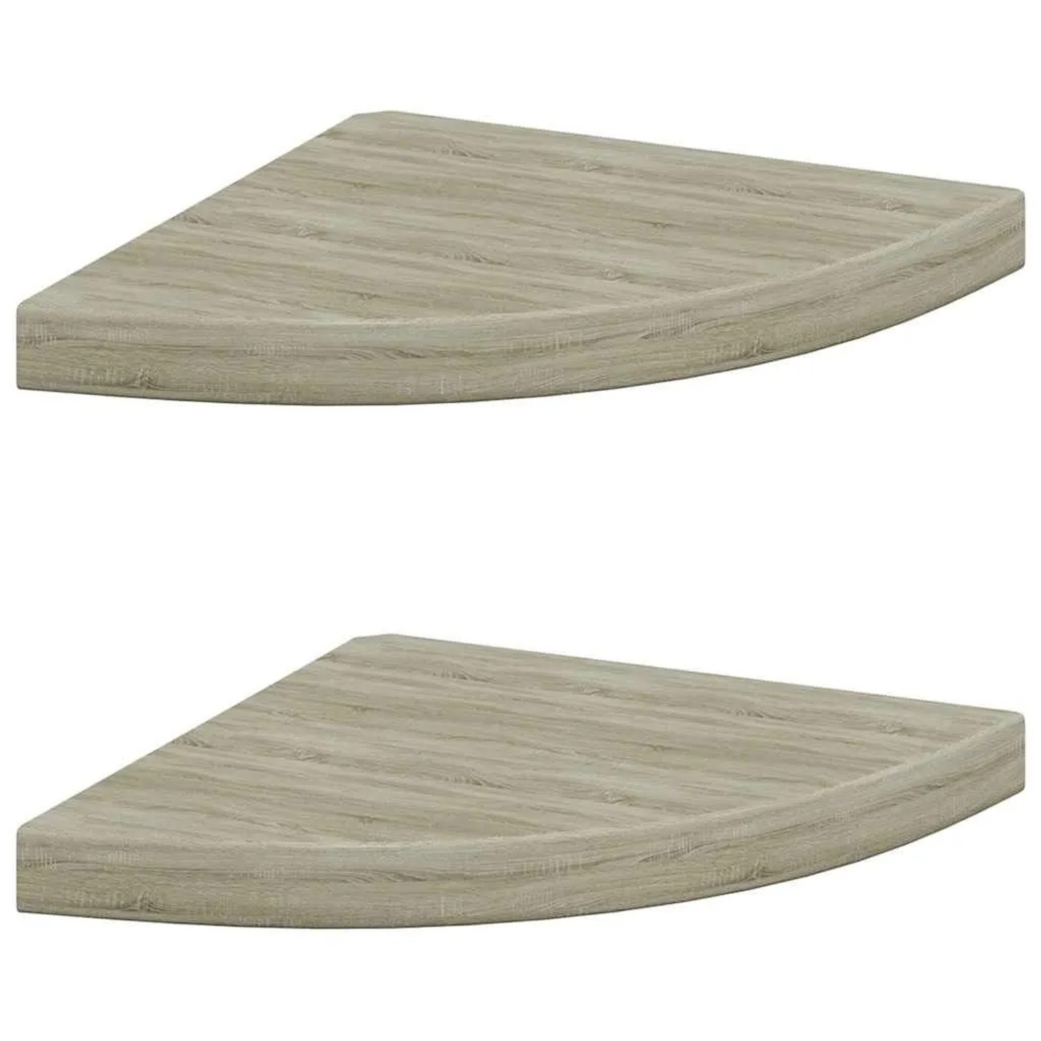vidaXL Eck-Schweberegale 2 Stk Eichen-Optik 35x35x3,8 cm MDF 323926