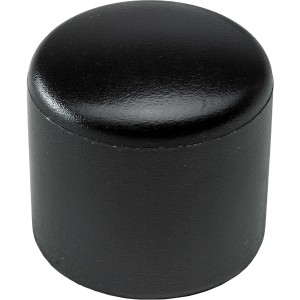 Schwarze Hettich Fußkappe für Rundrohre (Ø 20 mm) aus Kunststoff, 4er-Set.