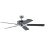 Schwarzer Pepeo Deckenventilator Potkuri Stahl, 132 cm, mit Zugkette.