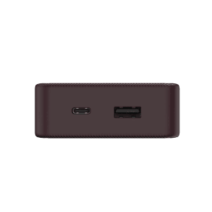 Hama Power Pack Colour 20 Pflaume mit USB-C/USB-A Anschlüssen, 20.000 mAh Kapazität.