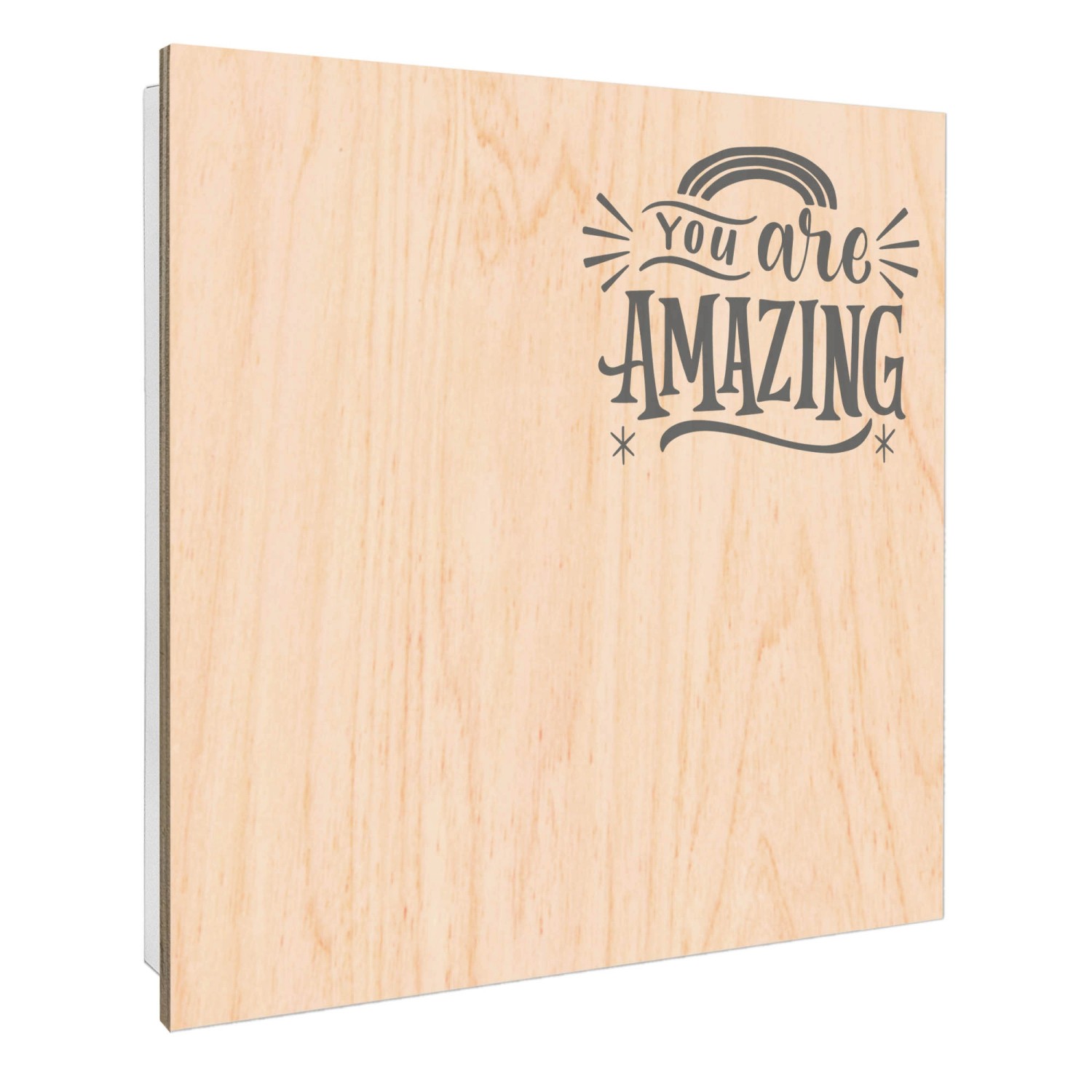 Banjado Großer Schlüsselbox Holz 30x30cm Weiß Scharnier Rechts 50 Haken Sch günstig online kaufen