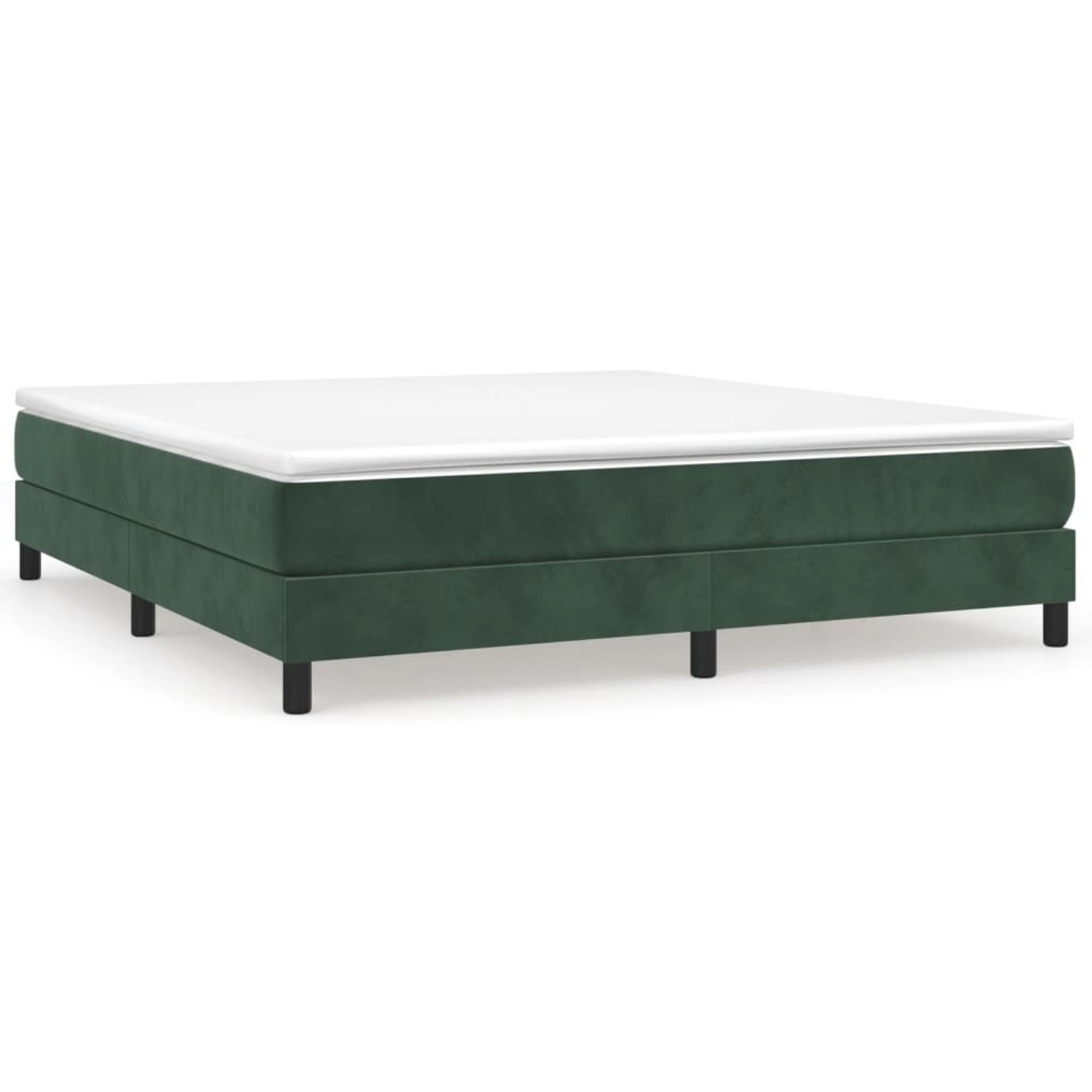 Thumbnail - vidaXL Boxspringbett Dunkelgrün 160x200 cm Samt1359054