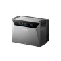 Anker Solix Solarbank 4 E5000 Pro, graues kompaktes Gerät mit Display für Balkonkraftwerke.