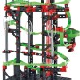 Fischer Kugelbahn Dynamic M mit Klangbauteilen, Kettenaufzug und Trichter.