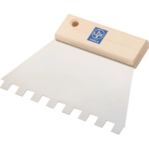 LUX Leimverteiler Classic, 150 mm, mit 10x10 mm Zahnung. Maurer-, Fliesenleger- & Verlegewerkzeug.