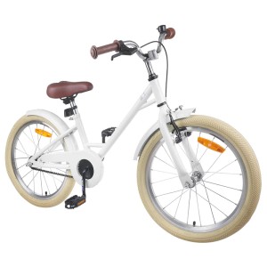 vidaXL Kinderfahrrad 22 Zoll für 7-12 Jahre Alt Weiß 42009210