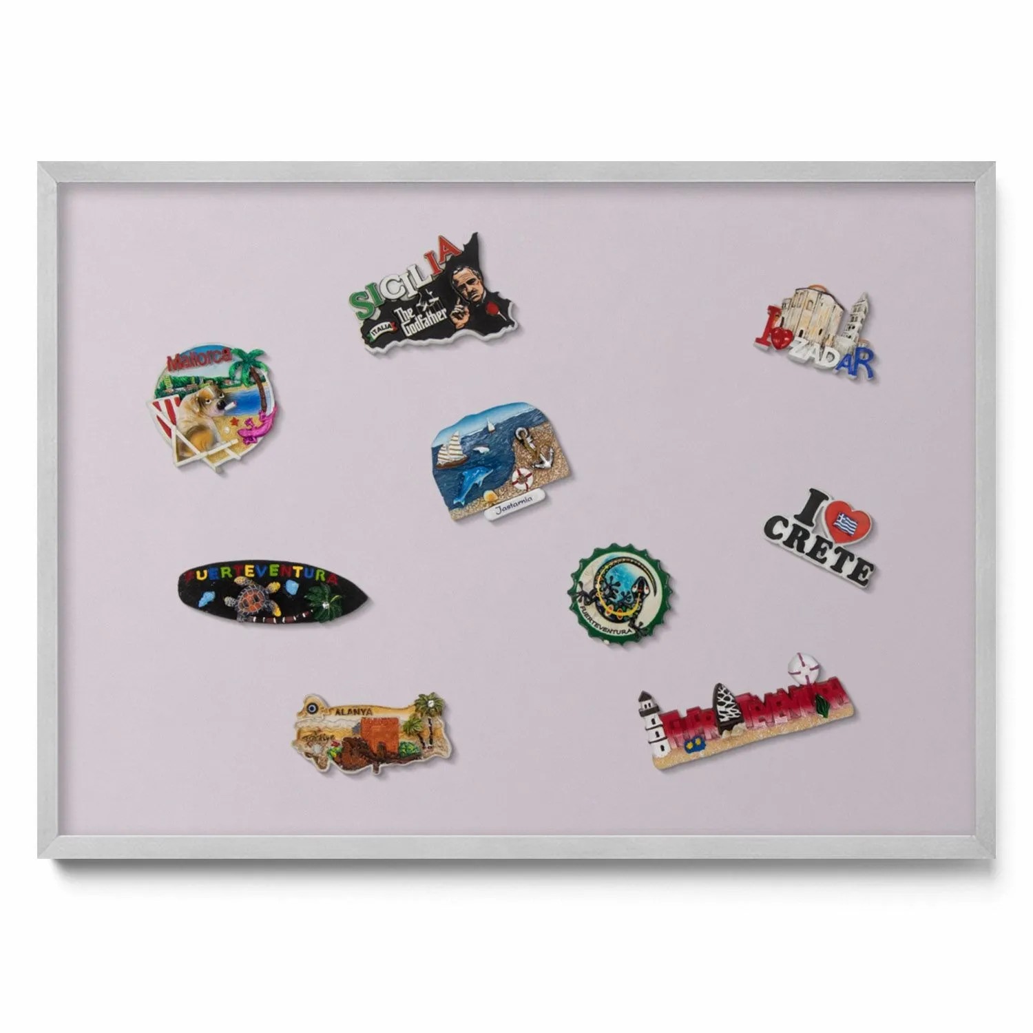 Tulup Magnettafel Magnettafel für Urlaubsmitbringsel Farbe Flieder 70x50 cm günstig online kaufen